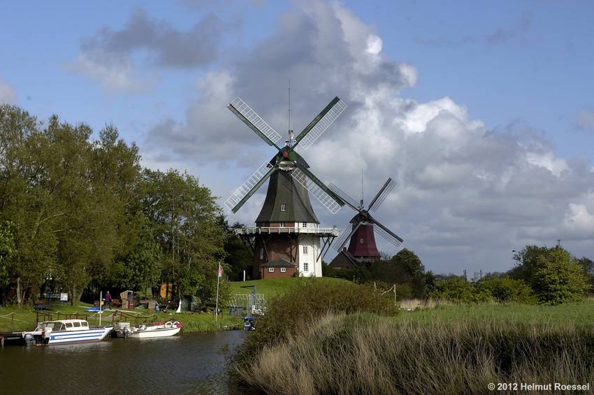 Zwillingswindm&uuml;hlen in Greetsiel