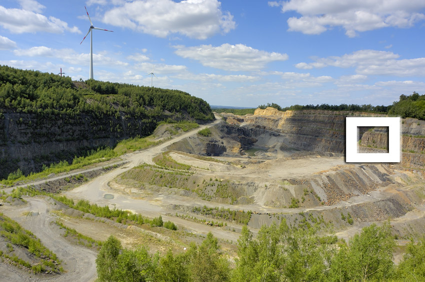 Weg zur Abraumhalde der ehemalige Zeche Hilterberg